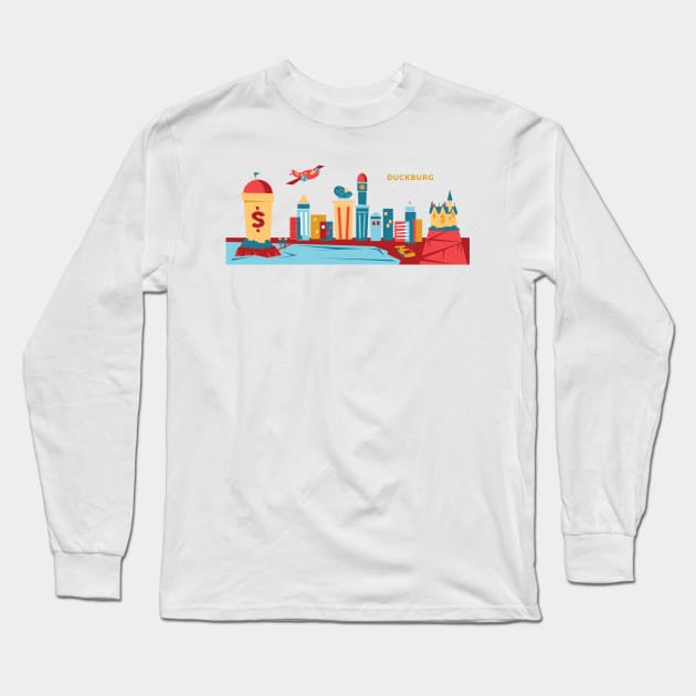 You Are Here, Ducks Long Sleeve T-Shirt by Heyday Threads